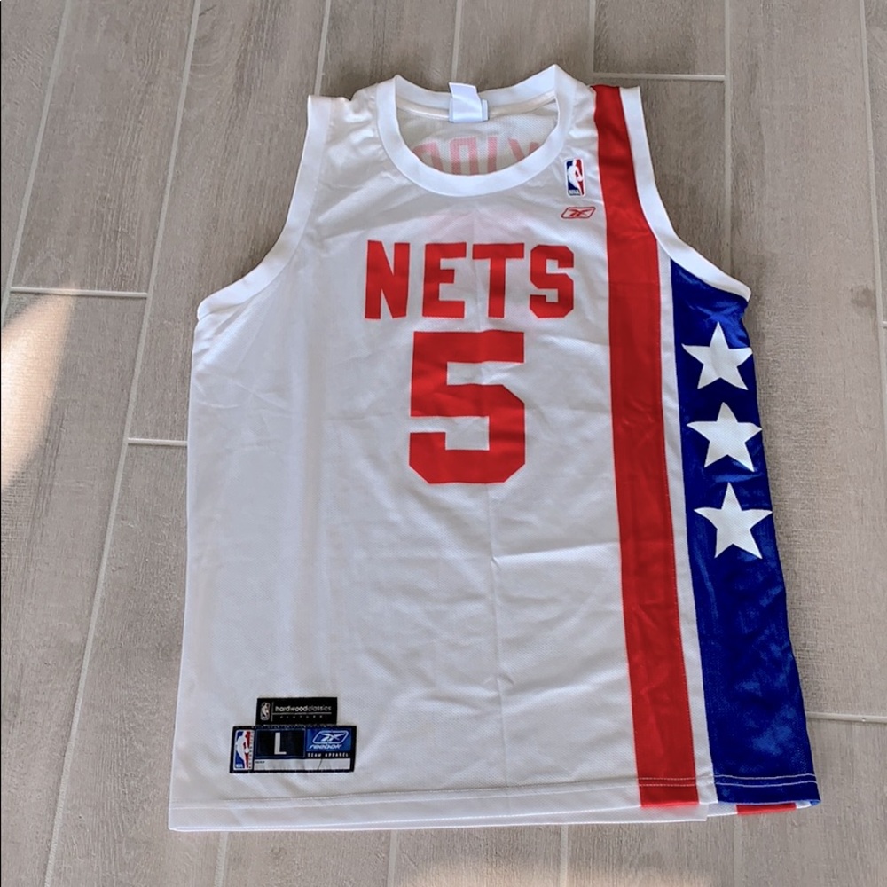Reebok New Jersey Nets Kidd #5 Vintage Jersey